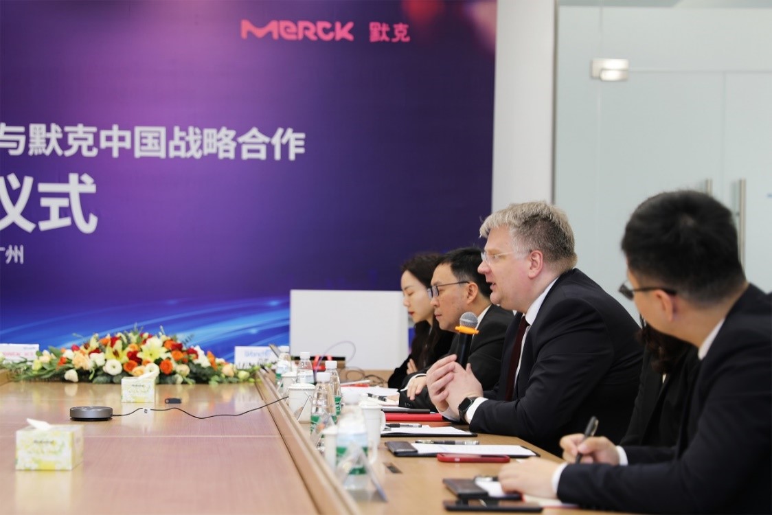 Photos of Merck during the signing ceremony