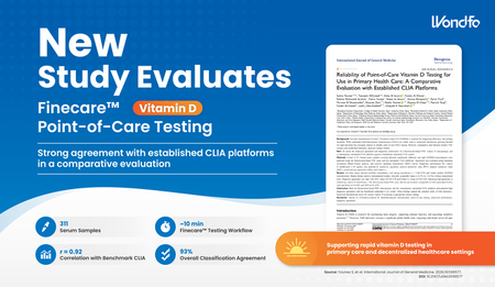 Wondfo Finecare™ POCT Vitamin D Test Validated by Independent Clinical Study